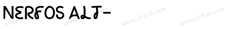 Nerfos Alt字体转换